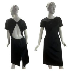 Tom Ford for Gucci F/W 2001 Black Backless Cocktail Dress Size Italian 44